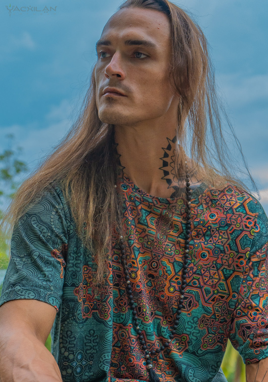 T-Shirt Men / Cotton Supima AOP - ATLANTIS